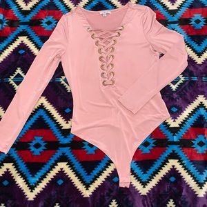 Pink bodysuit